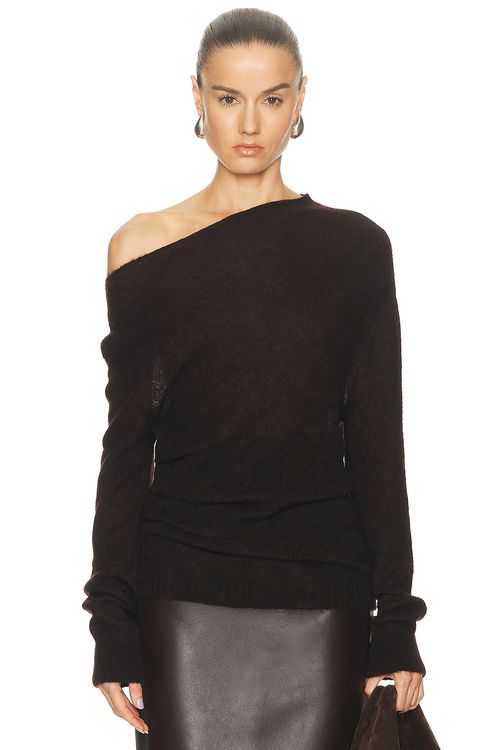 A.L.C. Freya Sweater in Dark Umber - Brown. S also in