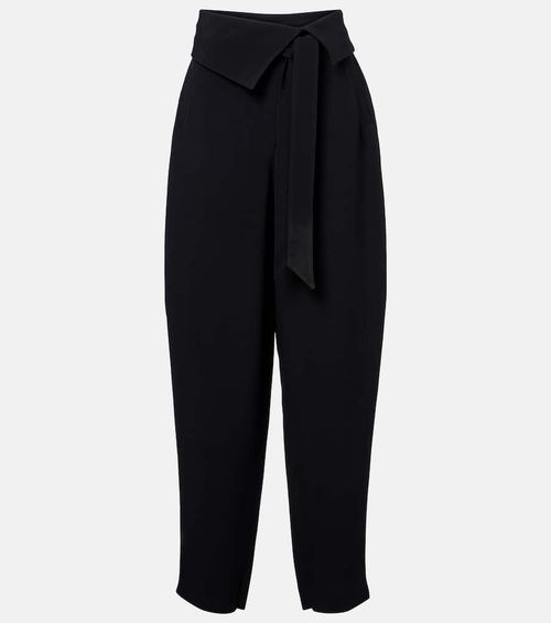 High-rise tapered pants