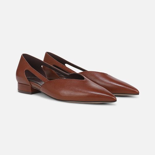 Sydney Flat Shoes, Black Leather