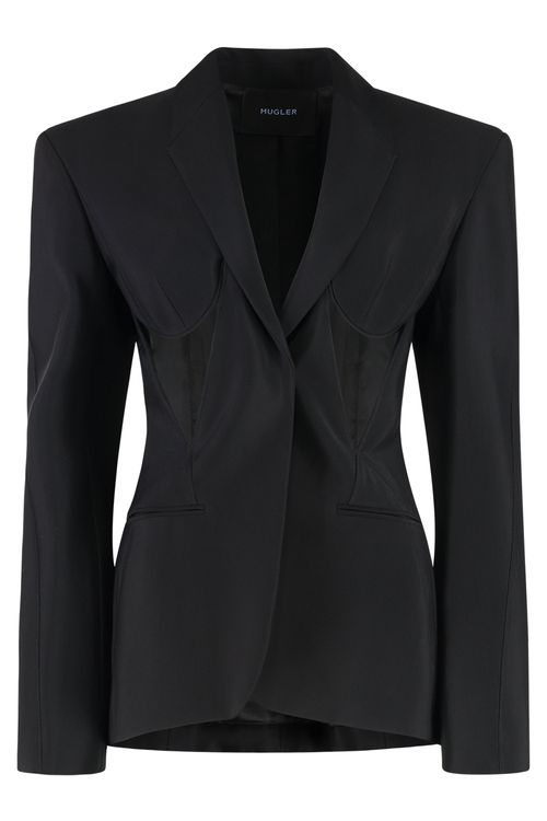 Single-Breasted One-Button Jacket