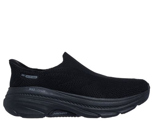 Skechers Women's Slip-ins: Max Cushioning Arch Fit 2.0 - Avner Sneaker in Black, 7, Machine Washable