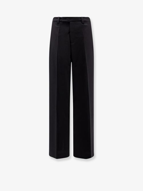 Wool Blend Trousers — Black