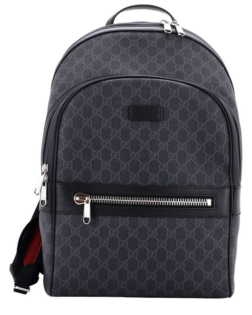 Front Zip Pocket Backpack Gg Coated Medium (Authentic Pre-Loved)