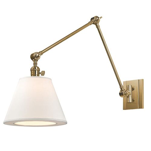 Hillsdale 13" Wall Sconce in Aged Bra