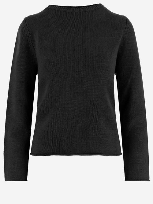 Cashmere Crew Neck Sweater — Black