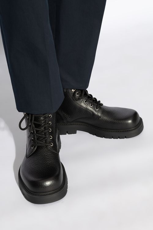 Leather Shoes `Haddock`, Men's, Black