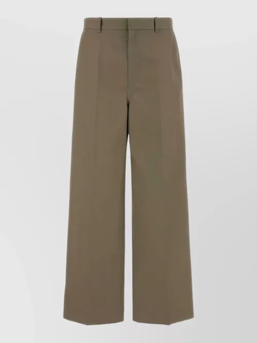 Balenciaga - twill chino pants belt loops front pleat
