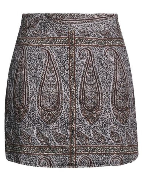 Woman Mini skirt Grey Size S Cotton