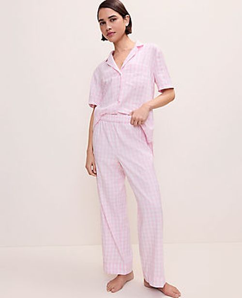 Ann Taylor Gingham Pajama Set