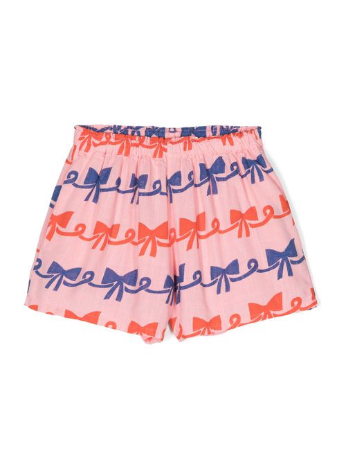 Ribbon Bow-print shorts - Pink