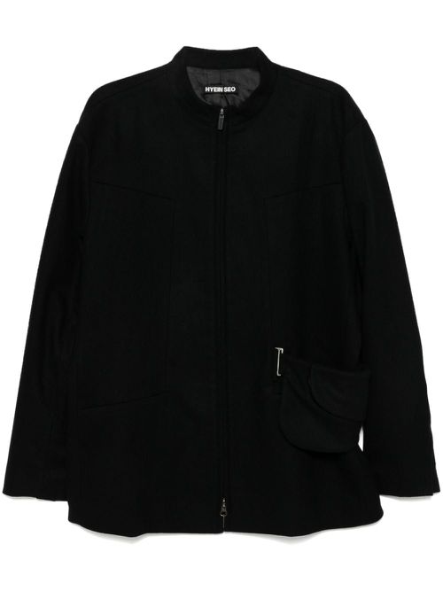 Suit jacket with waist bag - Black