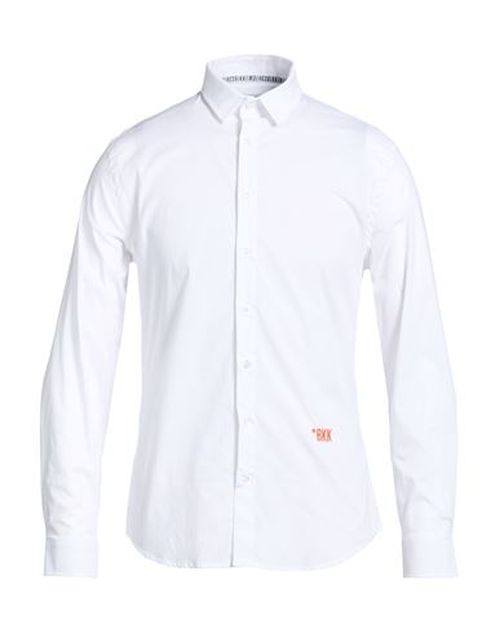 Man Shirt White Size 17 Cotton, Elastic fibres