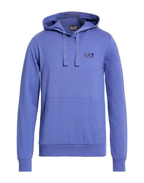 Man Sweatshirt Purple Size M Cotton, Elastane