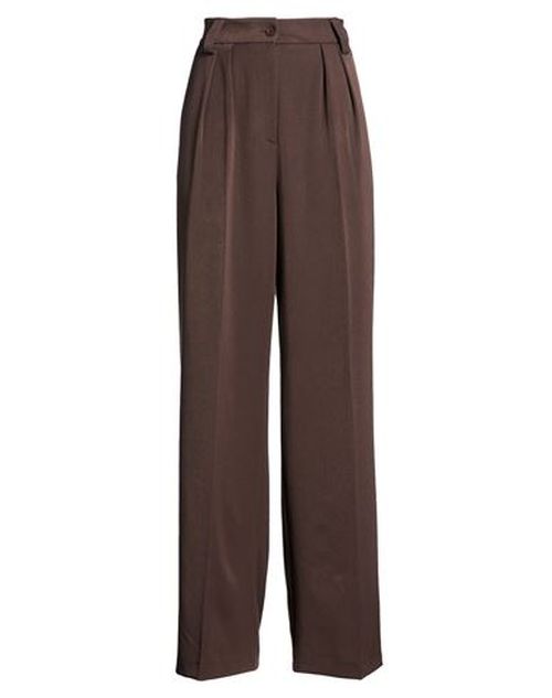 Woman Pants Brown Size 10 Polyester, Viscose, Elastane