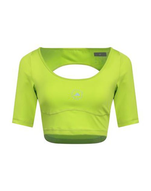 Adidas By Stella Mccartney Woman Top Lime green Size 0 Recycled polyester, Elastane
