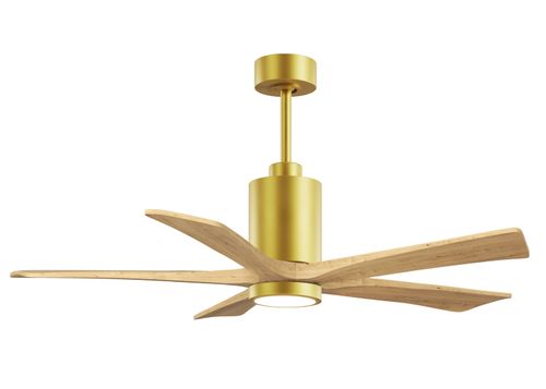 Brushed Brass 52" Ceiling Fan from the Patricia-5 Collection