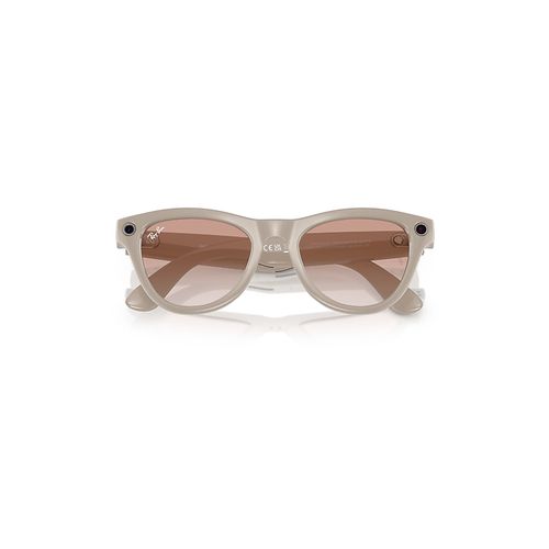 Ray-Ban Meta Chalky Gray Frame Pink Lenses AI Glasse