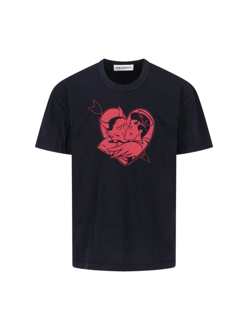 Love Story Graphic Print T-Shirt