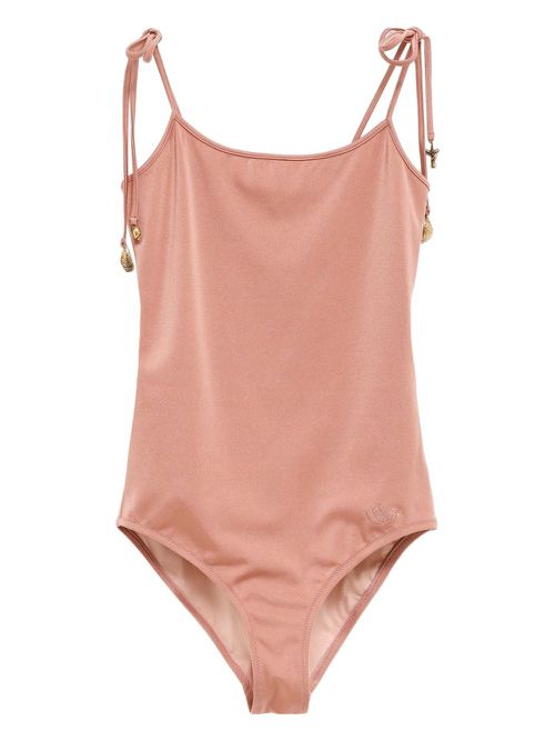 Chloé knotted-strap swimsuit - Pink