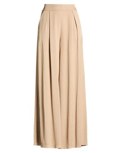 Collezione N_01 Woman Pants Sand Size M Viscose, Linen