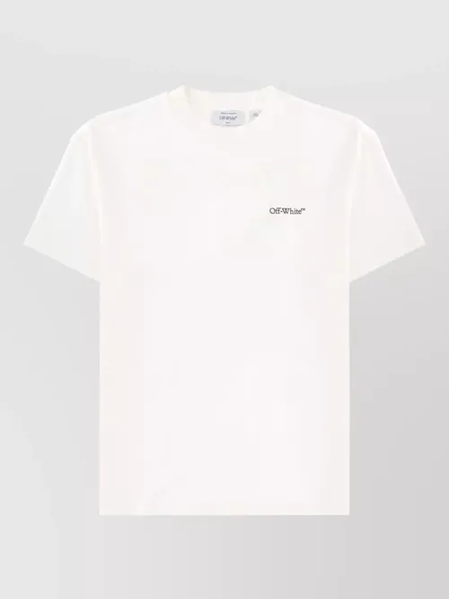 Off-White - logo crew neck t shirt floral graphic