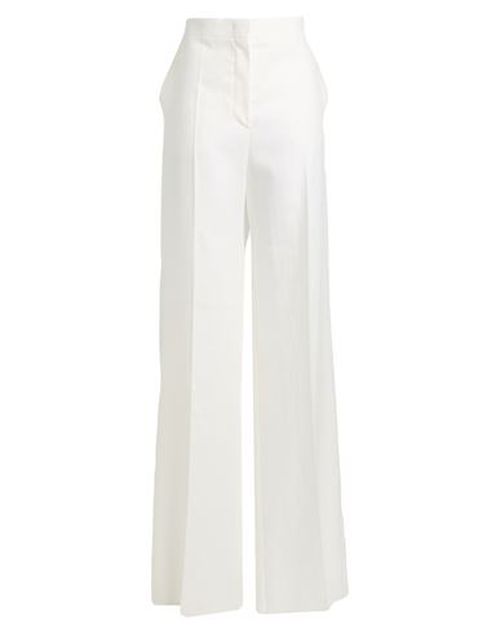 Woman Pants White Size 14 Linen