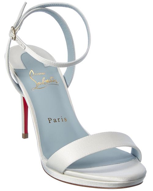 Loubi Queen 100 Satin Sandal