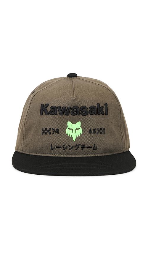 Fox Racing x Kawasaki Snapback Hat in Green