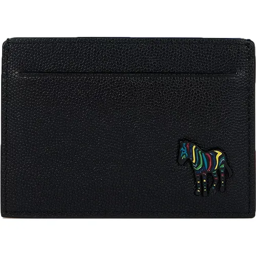 Men's Paul Smith Wallet Card Holders Black - Size: 1 size