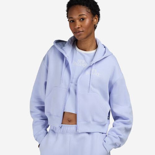 Women's Trackside Fleece Full Zip Hoodie in Blue