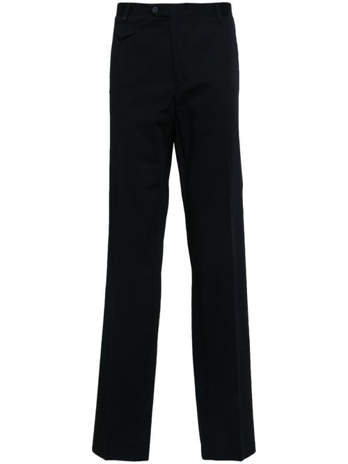Slim-fit cotton trousers - Blue