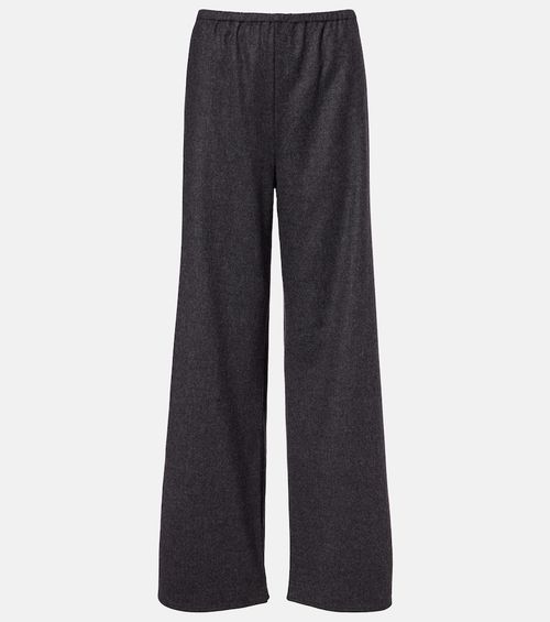 Austin wool and cashmere wide-leg pants