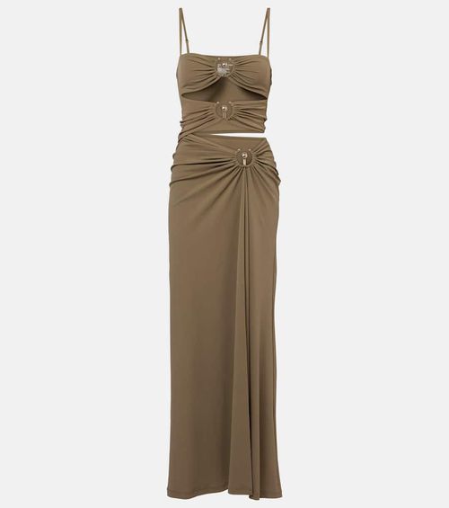 Orbit ruched maxi dress