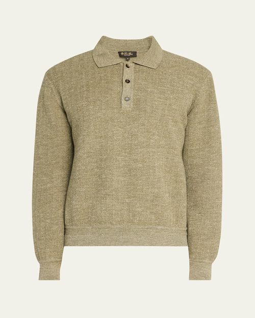 Men's Cellina Mouline Polo Sweater