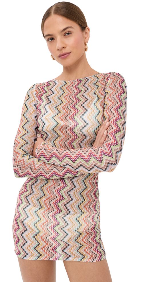 Long Sleeve T-Shirt Dress SMSOK Multi