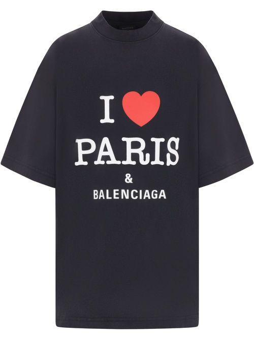 I Love Paris & T-shirt - Black