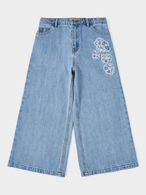 GWD Madge Wide Leg Indigo Denim Jean, / Deni