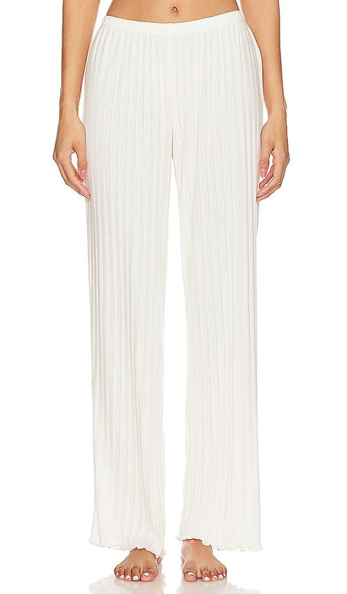 Eberjey Pointelle Pant in Ivory. -  M also in