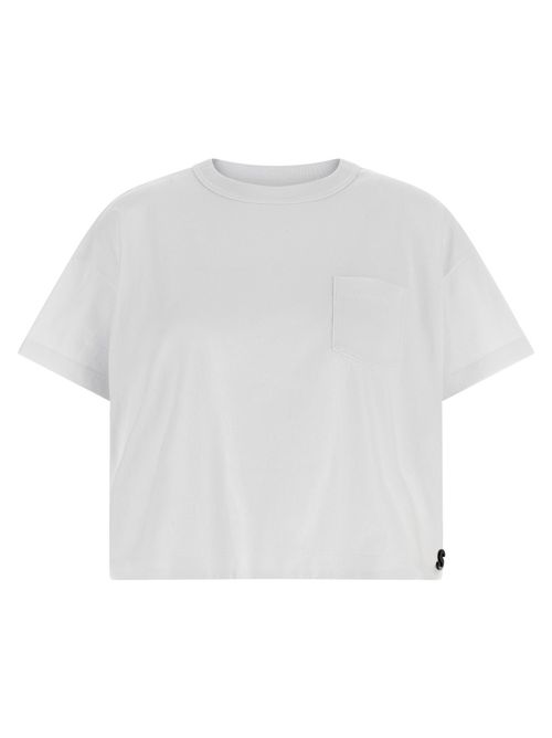 White Logo pin T-shirt