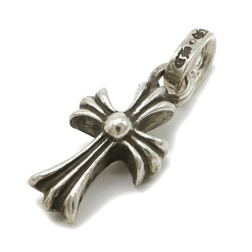 Silver CH Cross Baby Fat Pendant
