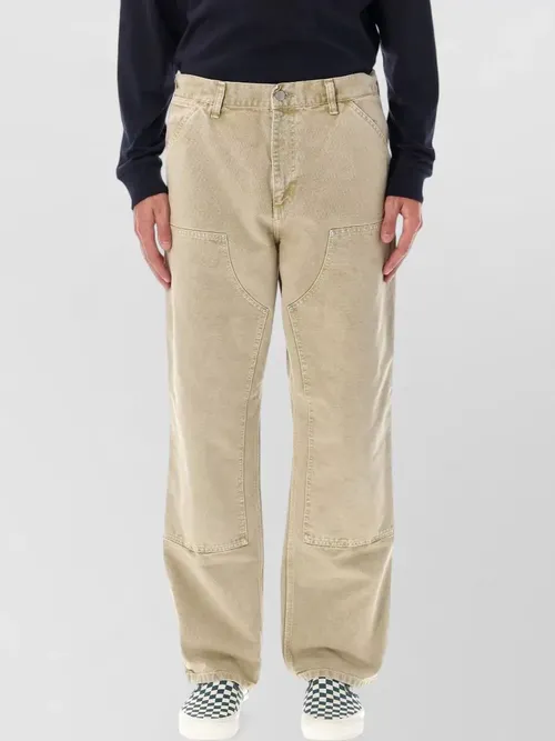 Carhartt Wip - workwear canvas pants reinforced knee design