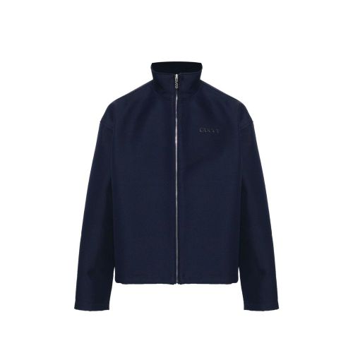 Oversized Zip-Through Sweatshirt — Navy