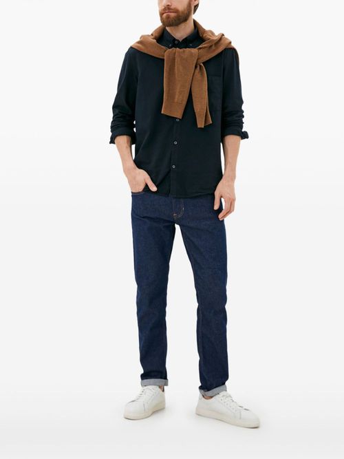 Long-sleeve button-up shirt - Blue