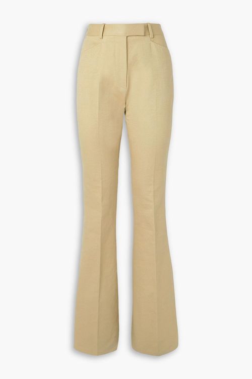 Cotton-moleskin straight-leg pants - Neutral - IT 40
