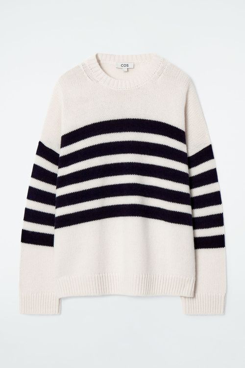 STRIPED MERINO WOOL SWEATER