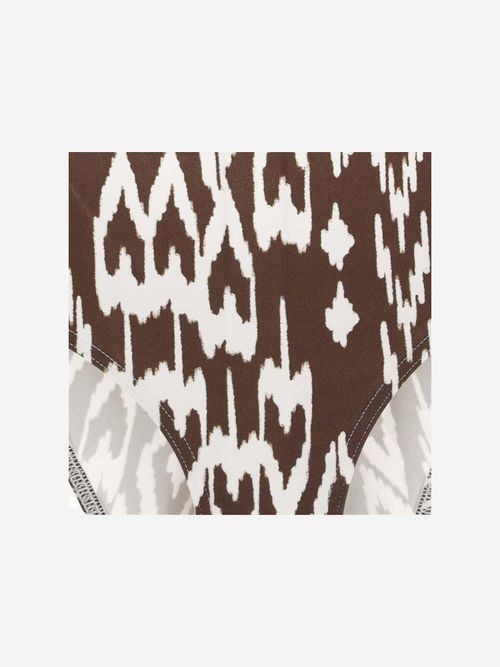 Wind Coffee All-Over Print Bikini Briefs — Brown