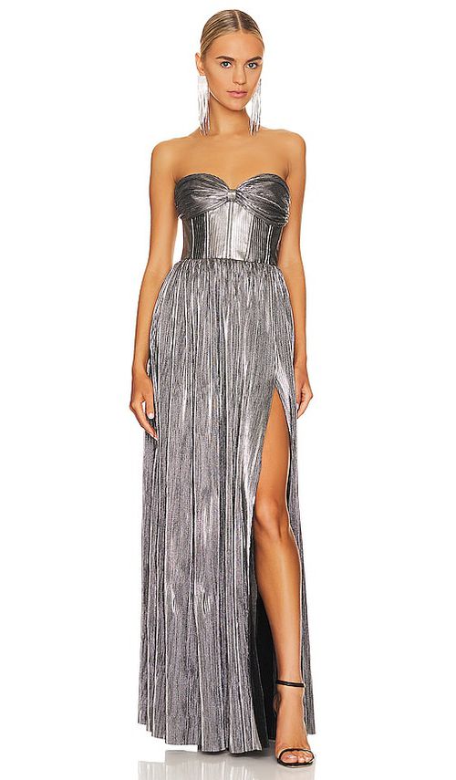 Bronx and Banco ABENDKLEID FLORENCE in Metallic Silver. Größe XS. Also in