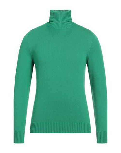Man Turtleneck Emerald green Size 42 Merino Wool