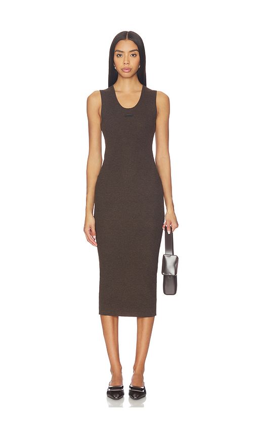 Fear of God ESSENTIALS Rib Tank Dress in Brown