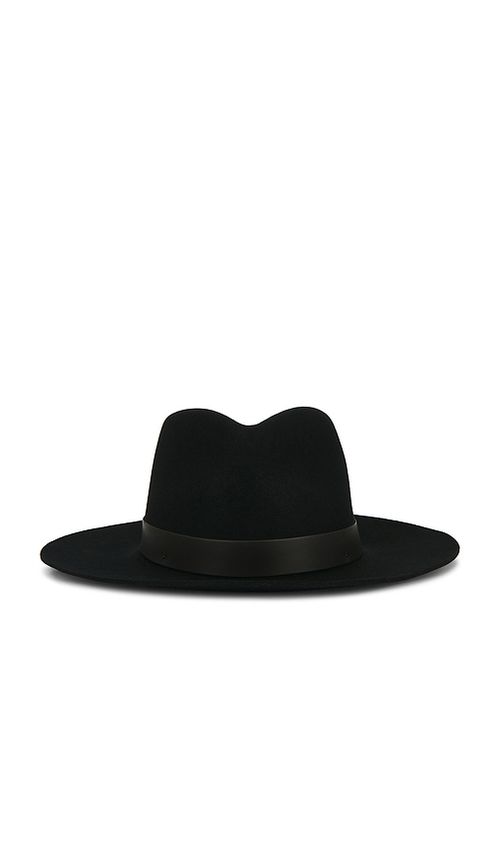 Janessa Leone Ross Fedora Hat in Black. - S also in